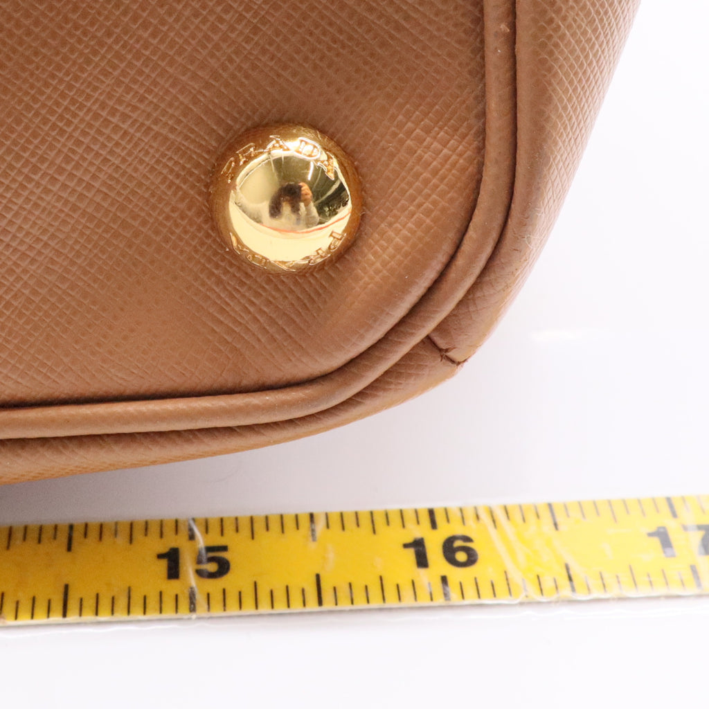 Saffiano Lux Galleria Double Zip Tote