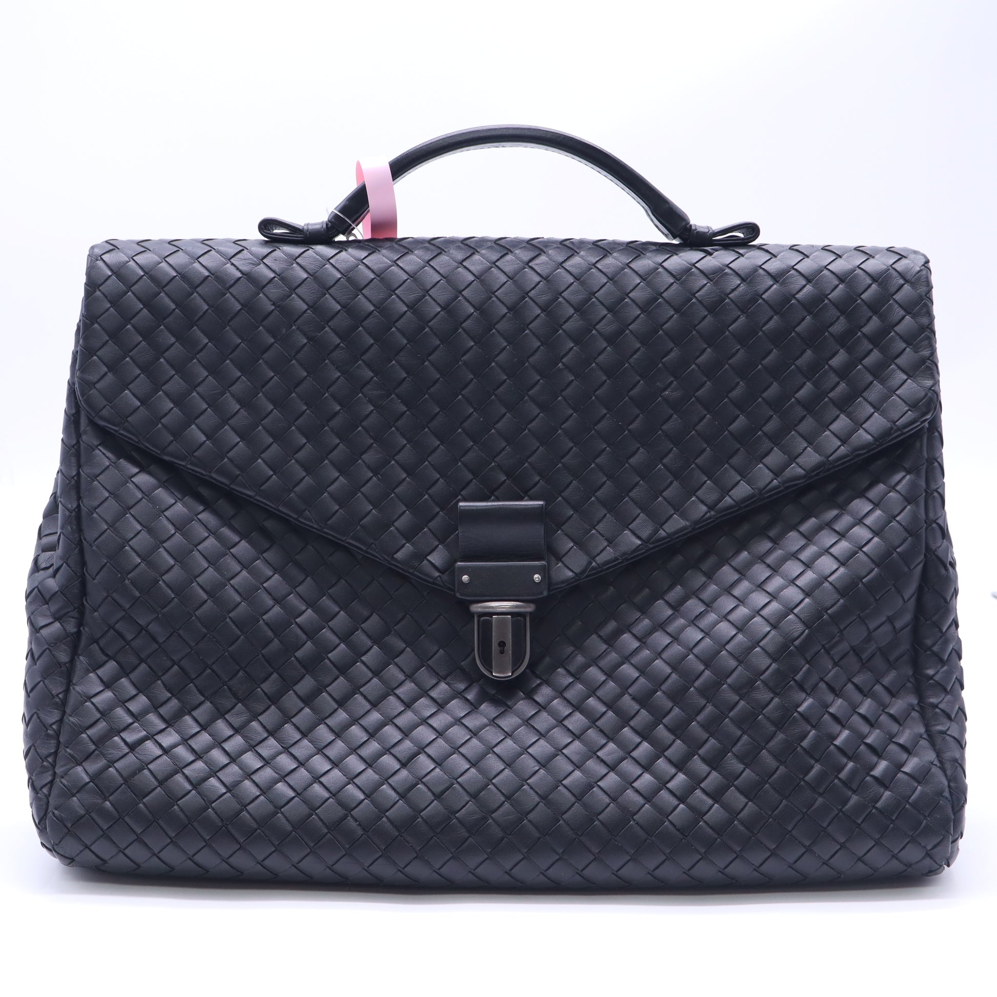 Bottega Veneta Intrecciato woven leather briefcase twins LDJ5772