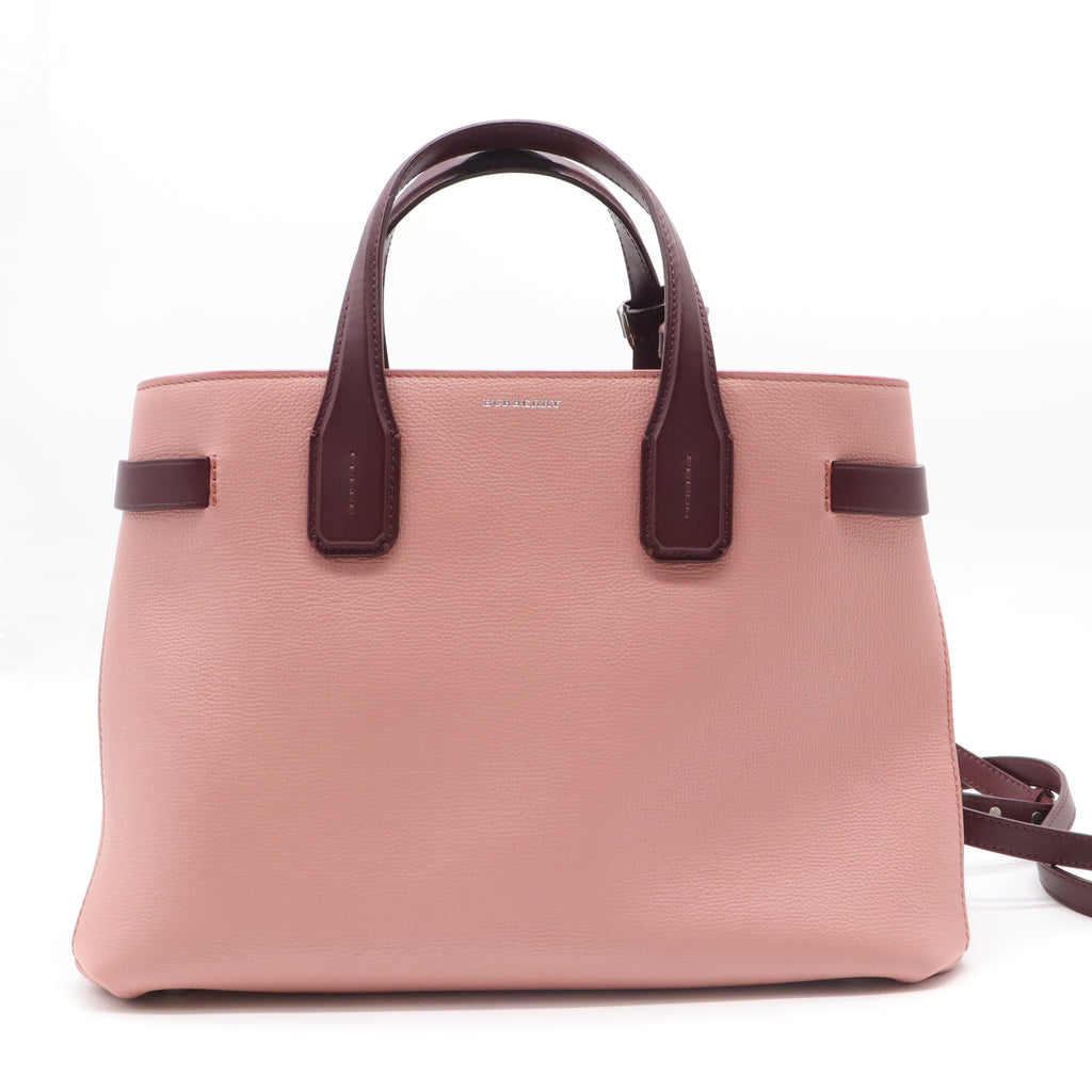 Burberry medium Leather House Check Banner Tote Bag B22004