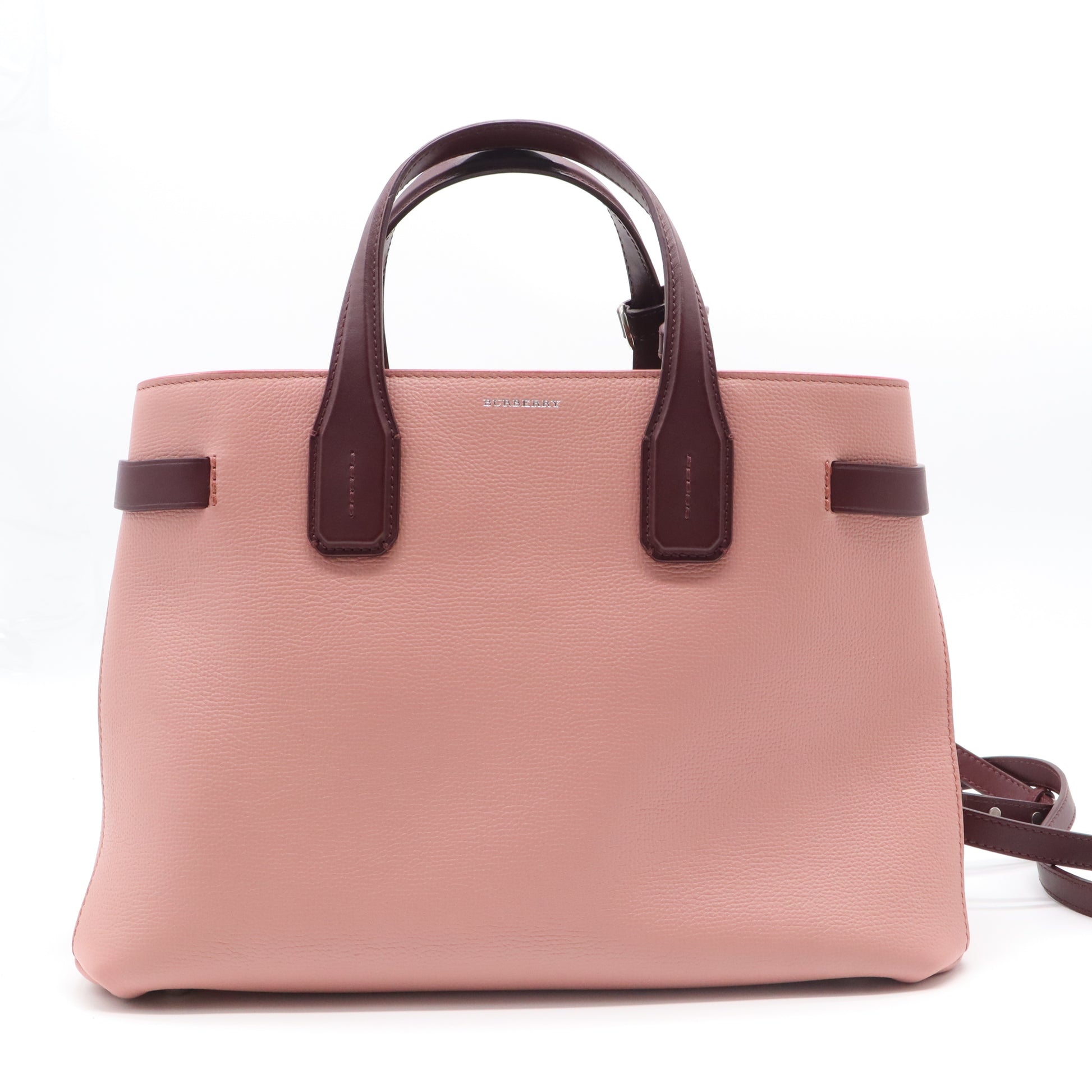 Burberry medium Leather House Check Banner Tote Bag B22004
