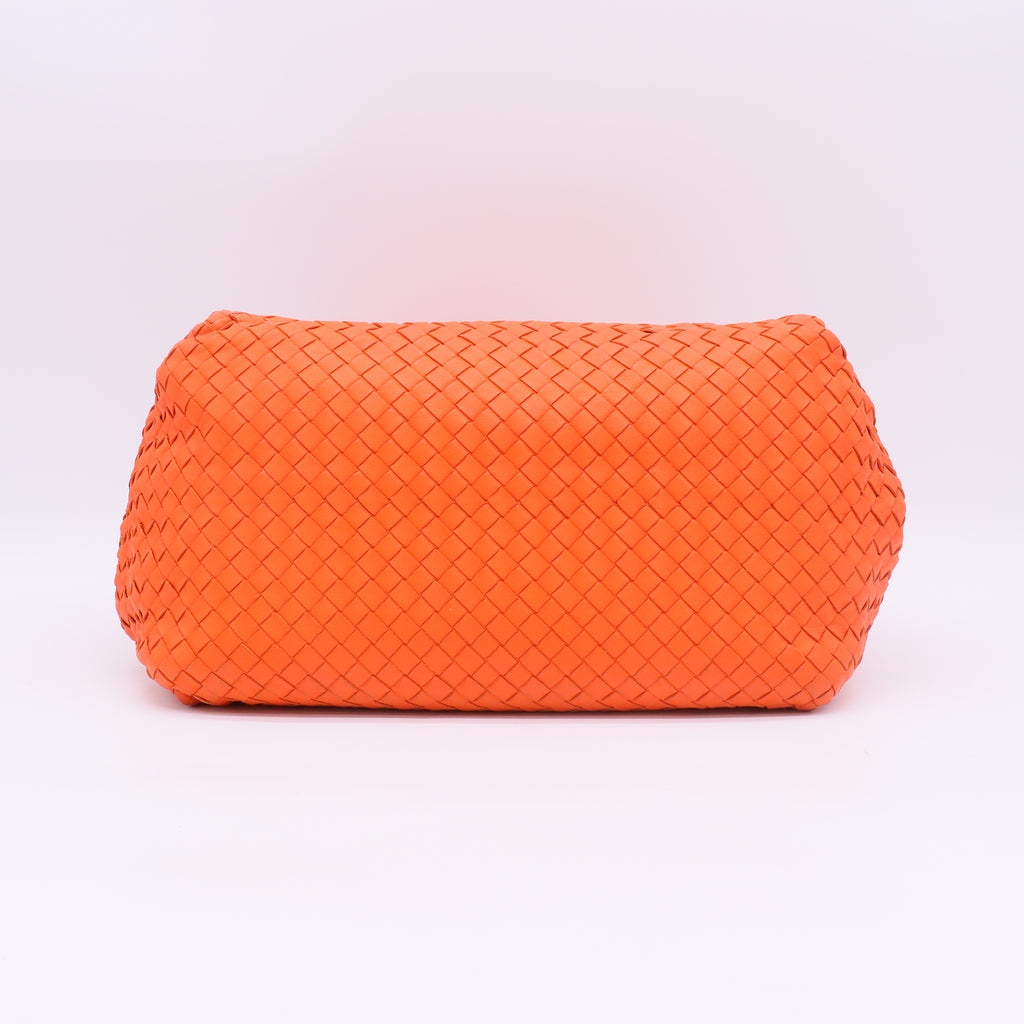 Bottega Veneta Nappa Intrecciato Parachute Tote Bag Orange twins B23453