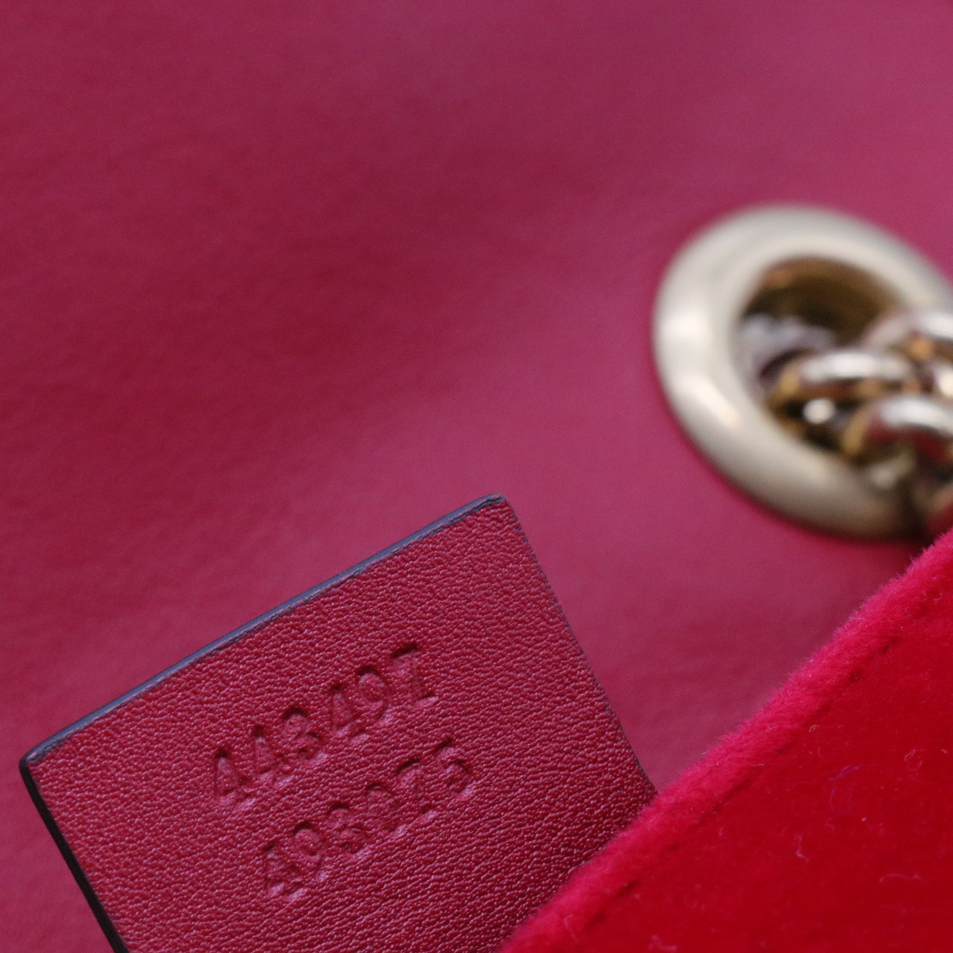 GG Marmont Flap Matelasse Bag Red Velvet