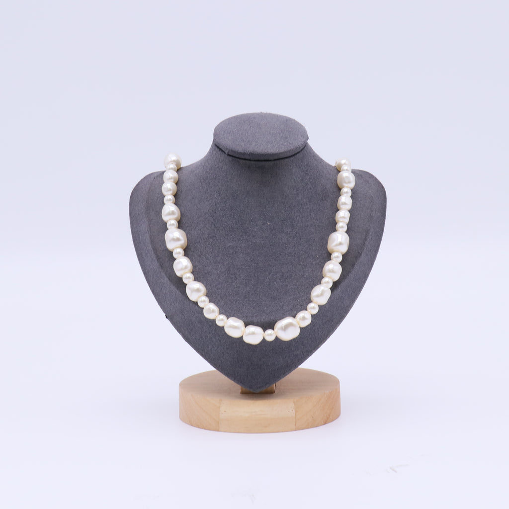 Chanel Goldtone Chain and Faux Pearl CC Drop Necklace Twins LDJ4170