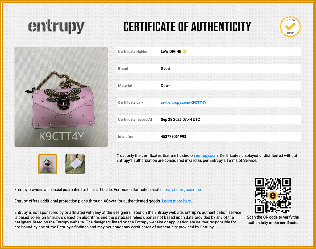 Gucci Pink Leather Pearl Studded Mini Broadway Bee Shoulder Bag