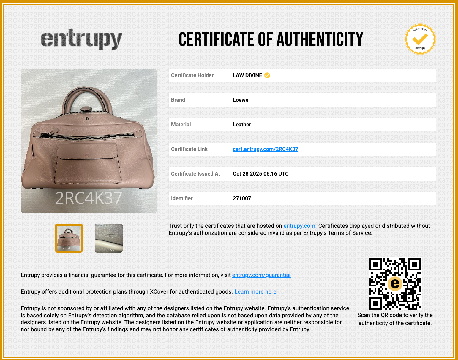 Satchel Bag Reversible Dusty Pink