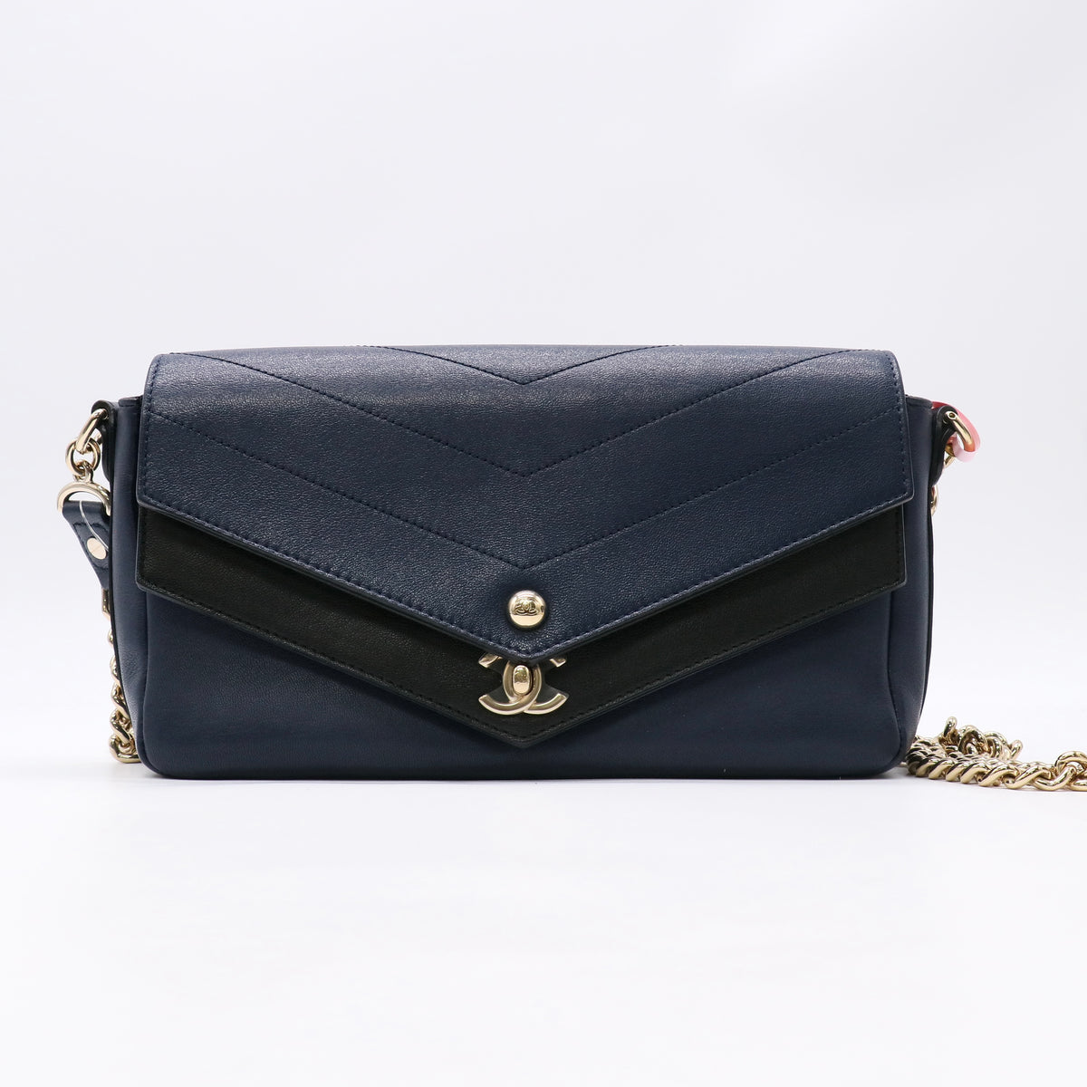 Double Chevron Flap Bag Twins LDJ5864