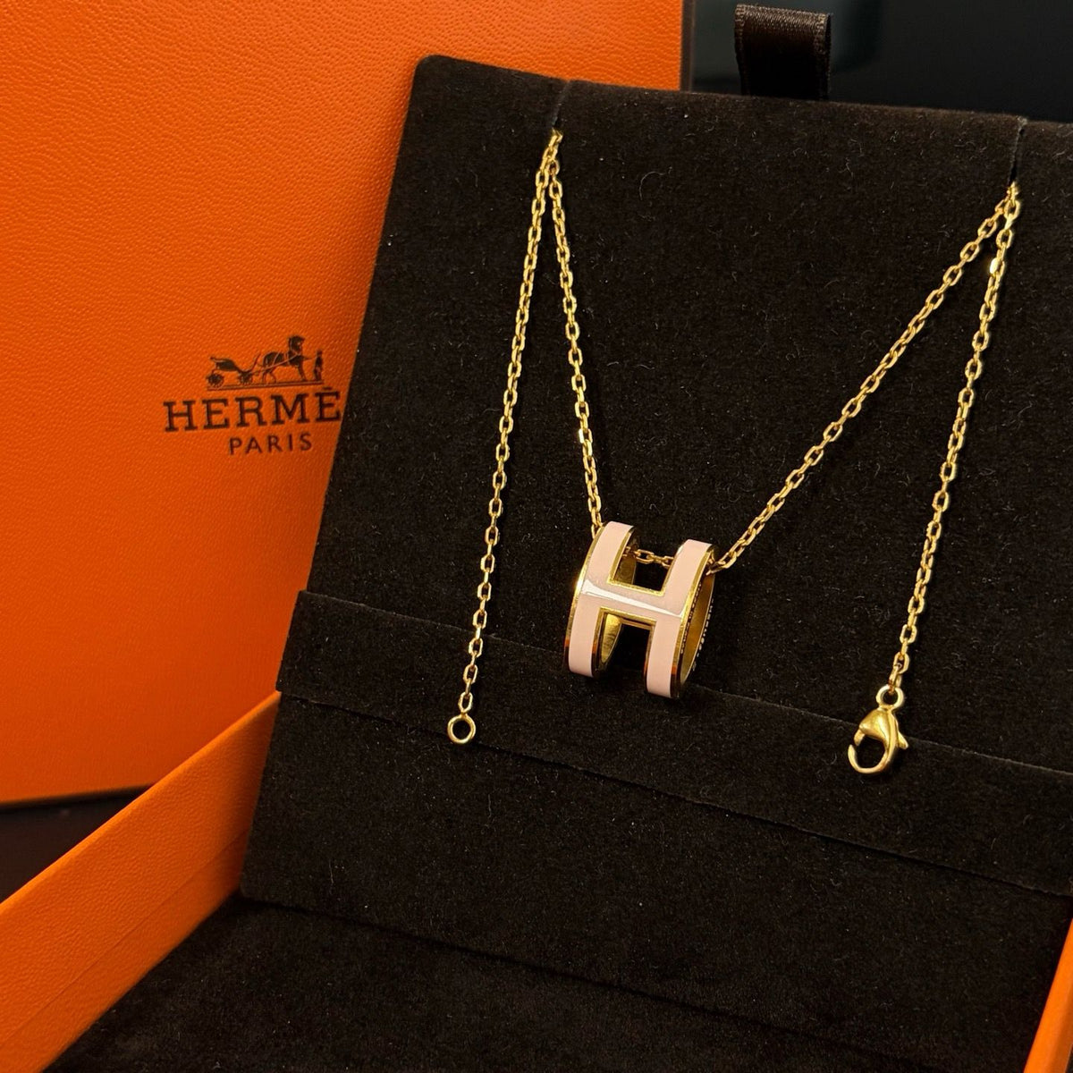 Hermès Mini Pop H Pendant Necklace twins LDZ1420