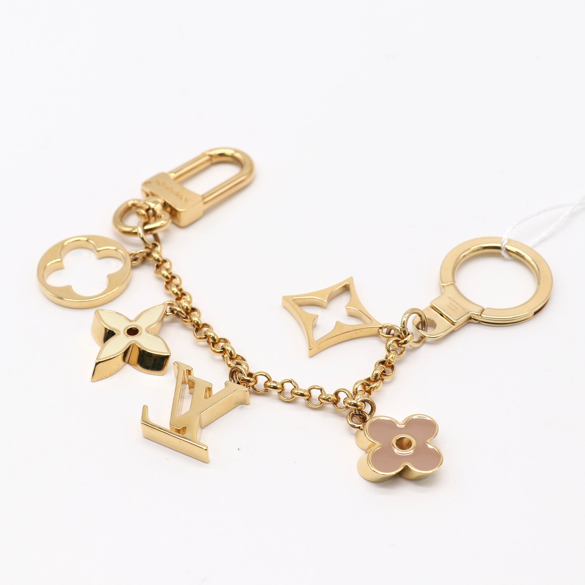 Louis Vuitton Fleur de Monogram Bag Charm Chain Twins Louis Vuitton Fleur de Monogram Bag Charm Chain Twins LDZ510