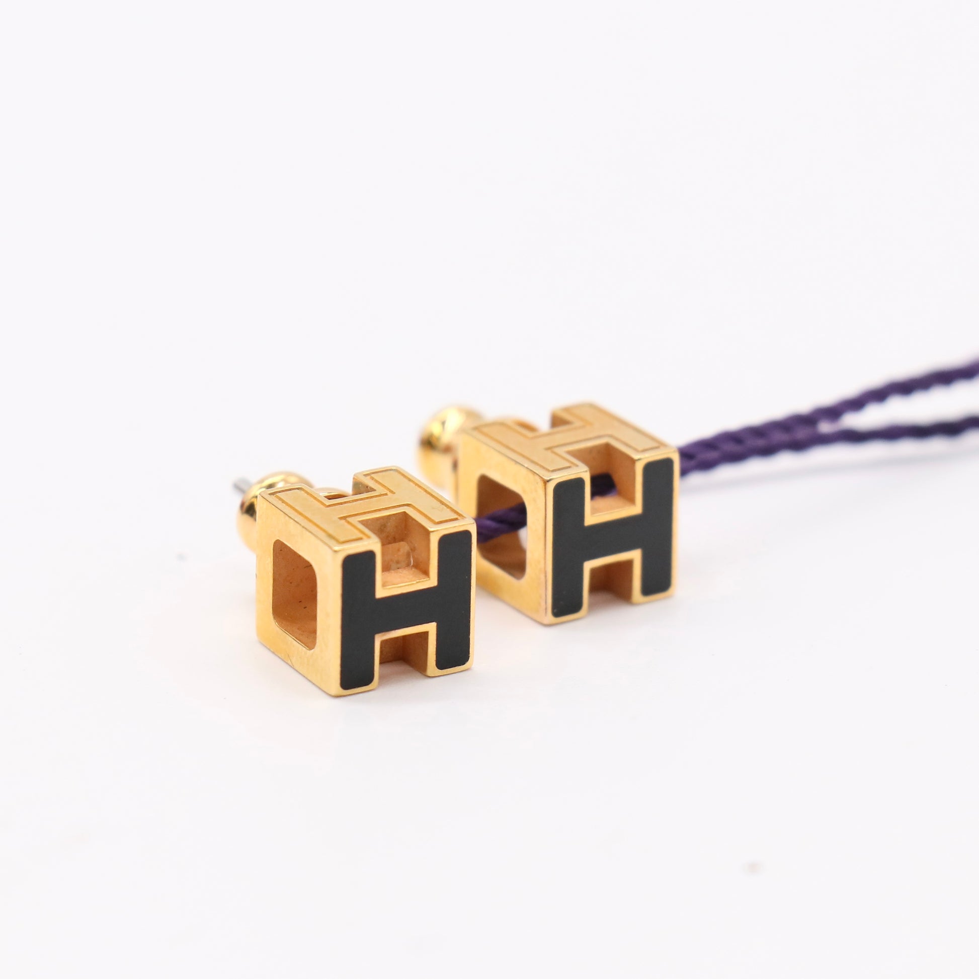 Hermes Cage d'H Earrings Twins LDZ558