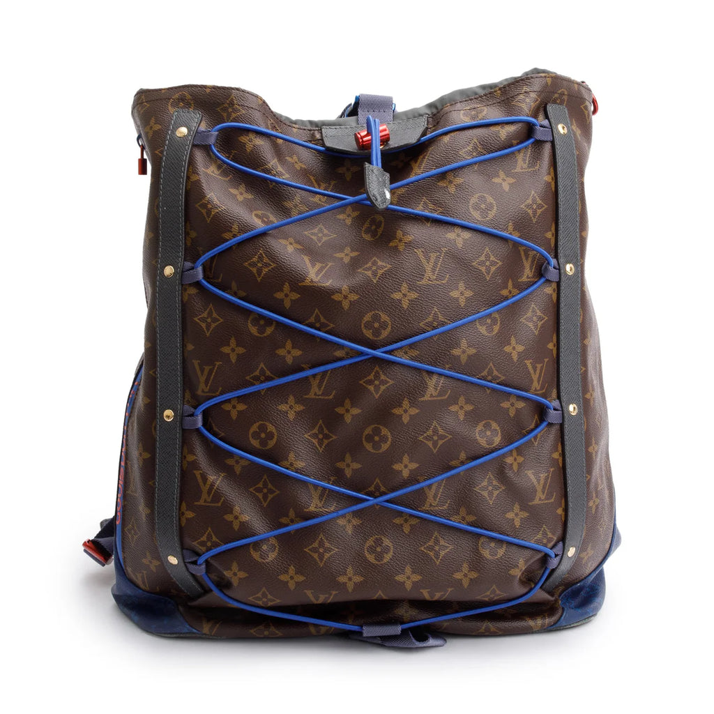 Louis Vuitton Limited Edition Monogram Blue Fleece Pack Marc Newson Ba – LAW DIVINE LUX