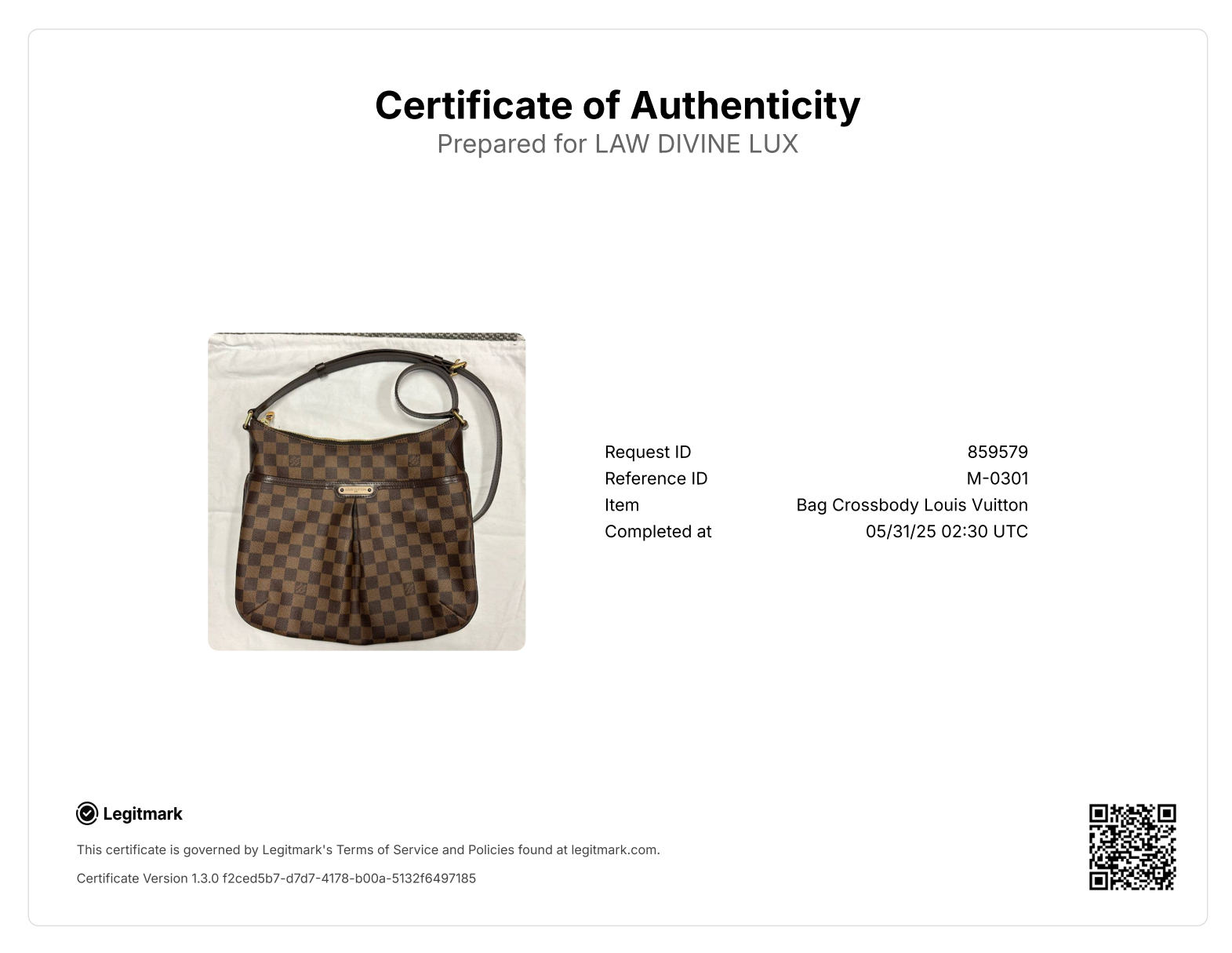 Damier Graphite Bloomsbury PM
