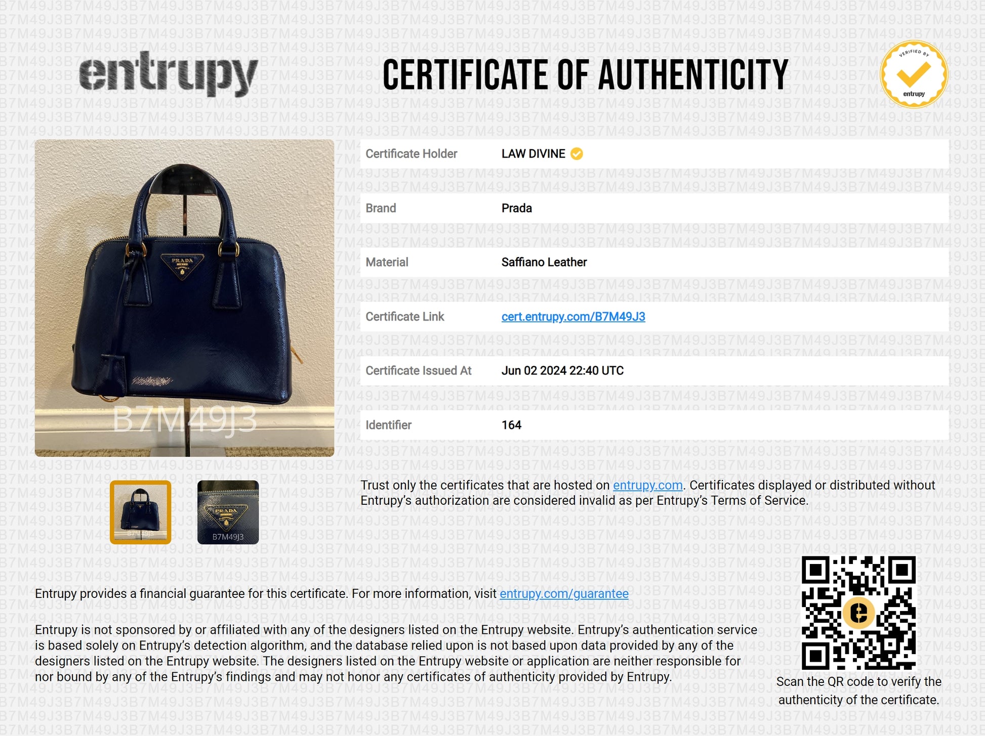 Promenade Bag Vernice Saffiano Leather Small