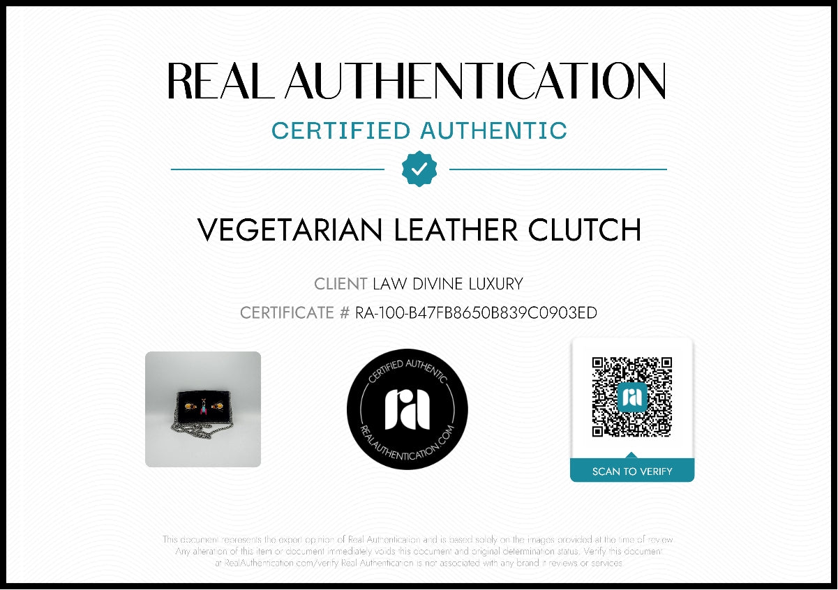 Vegetarian Leather Clutch GISEL
