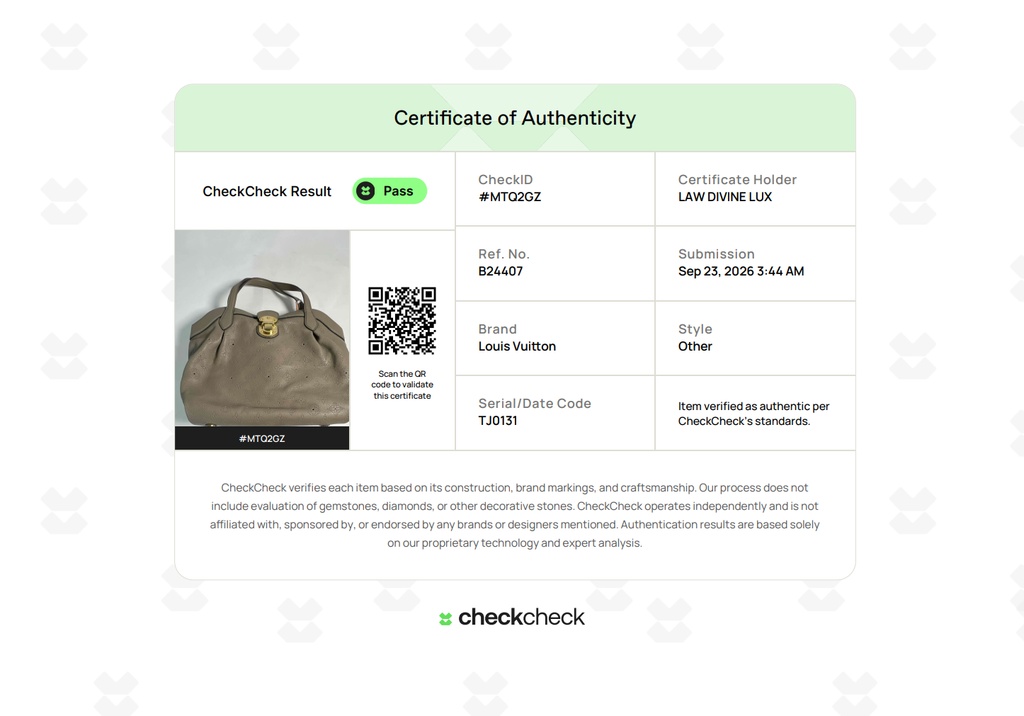 Louis Vuitton Monogram Mahina Cirrus twins B24407