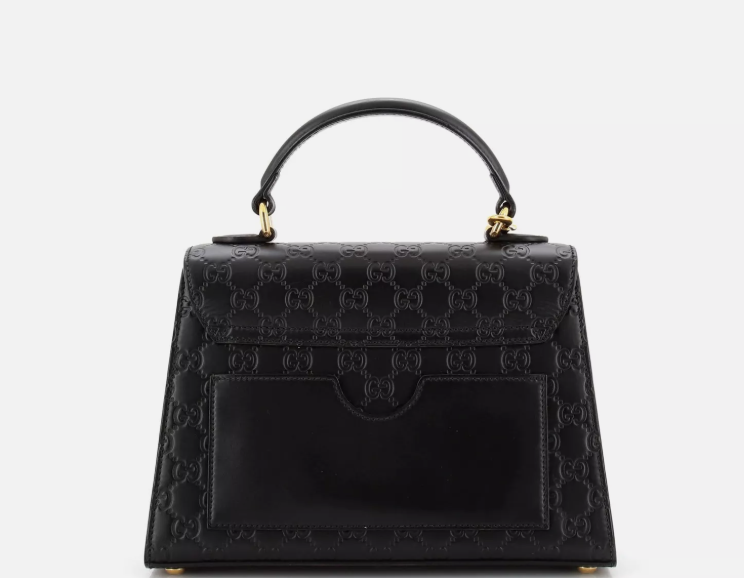 Padlock Top Handle Bag Guccissima Leather Small