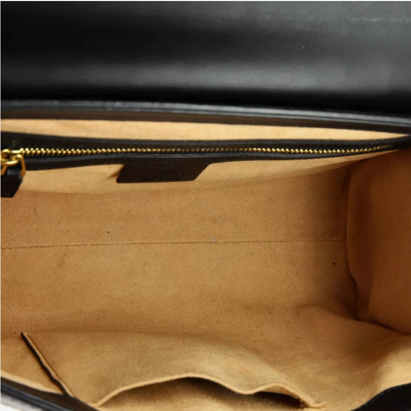 Padlock Top Handle Bag Guccissima Leather Small