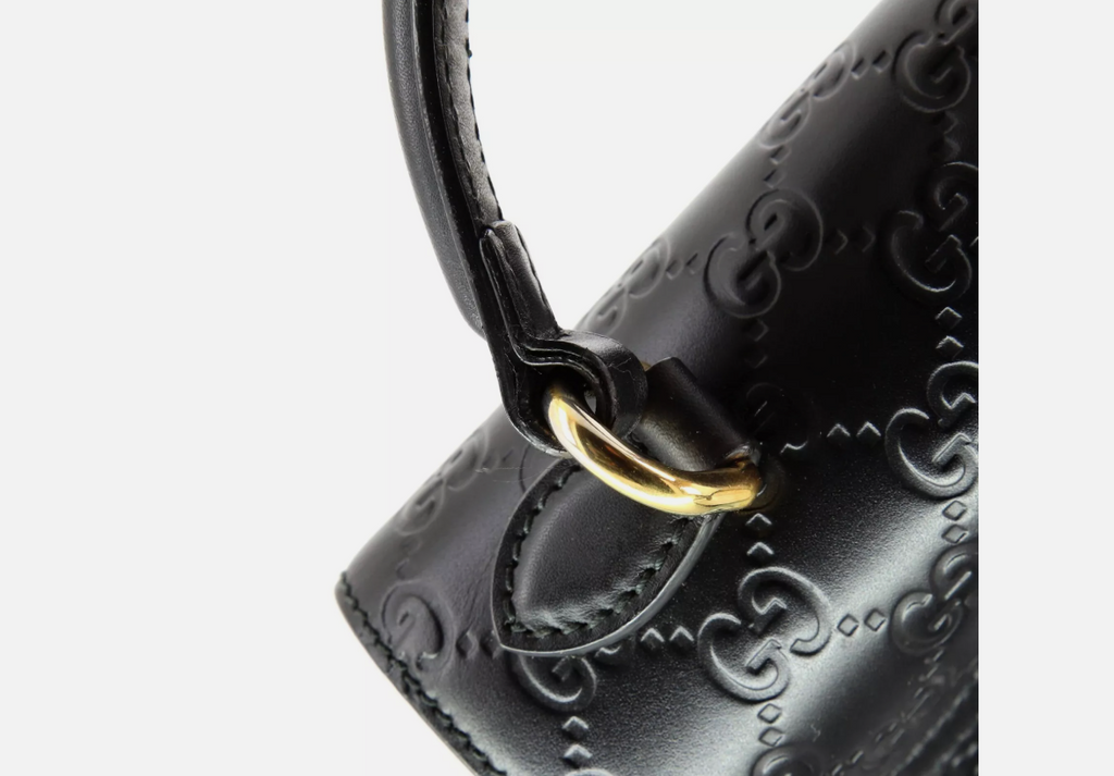 Padlock Top Handle Bag Guccissima Leather Small
