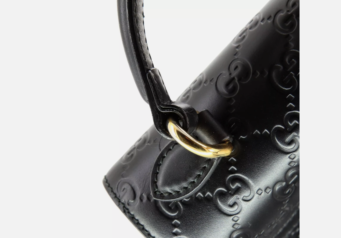 Padlock Top Handle Bag Guccissima Leather Small