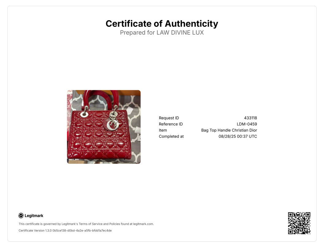 Lady Dior Bag in Burgundy Patent Leather