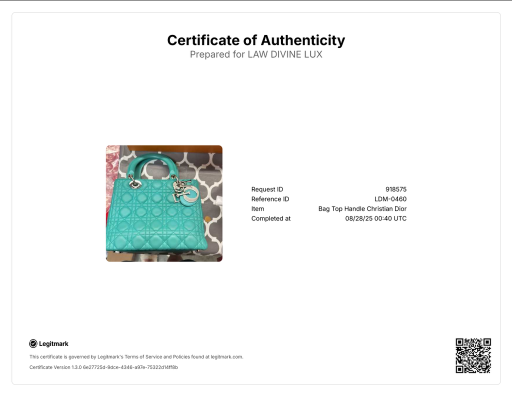 Dior Lady Dior Medium Turquoise Cannage Quilted Leather Silver