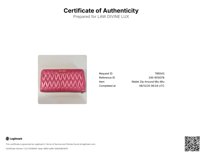 Continental Wallet Matelasse Leather