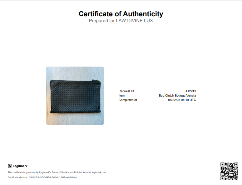 Nappa Intrecciato Zip Pouch Black Gisel