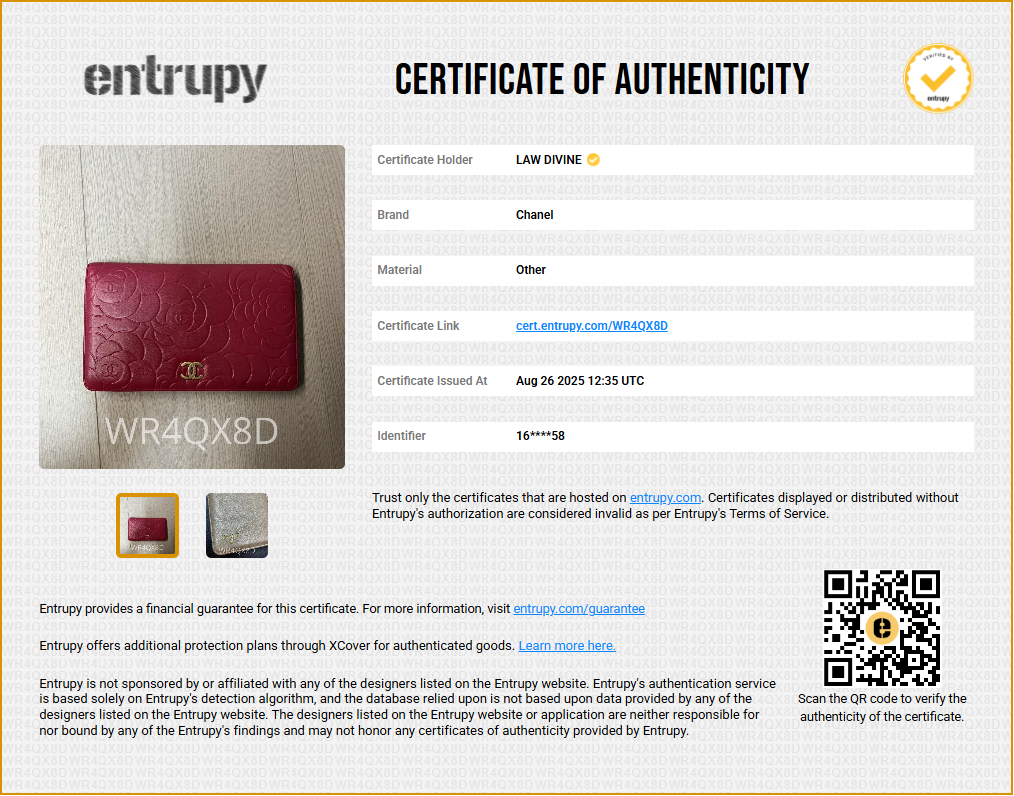 Embossed Yen Lambskin Wallet