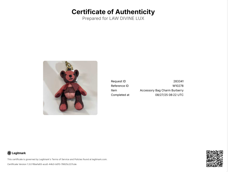 Thomas Bear Charm Cashmere Blush Pink