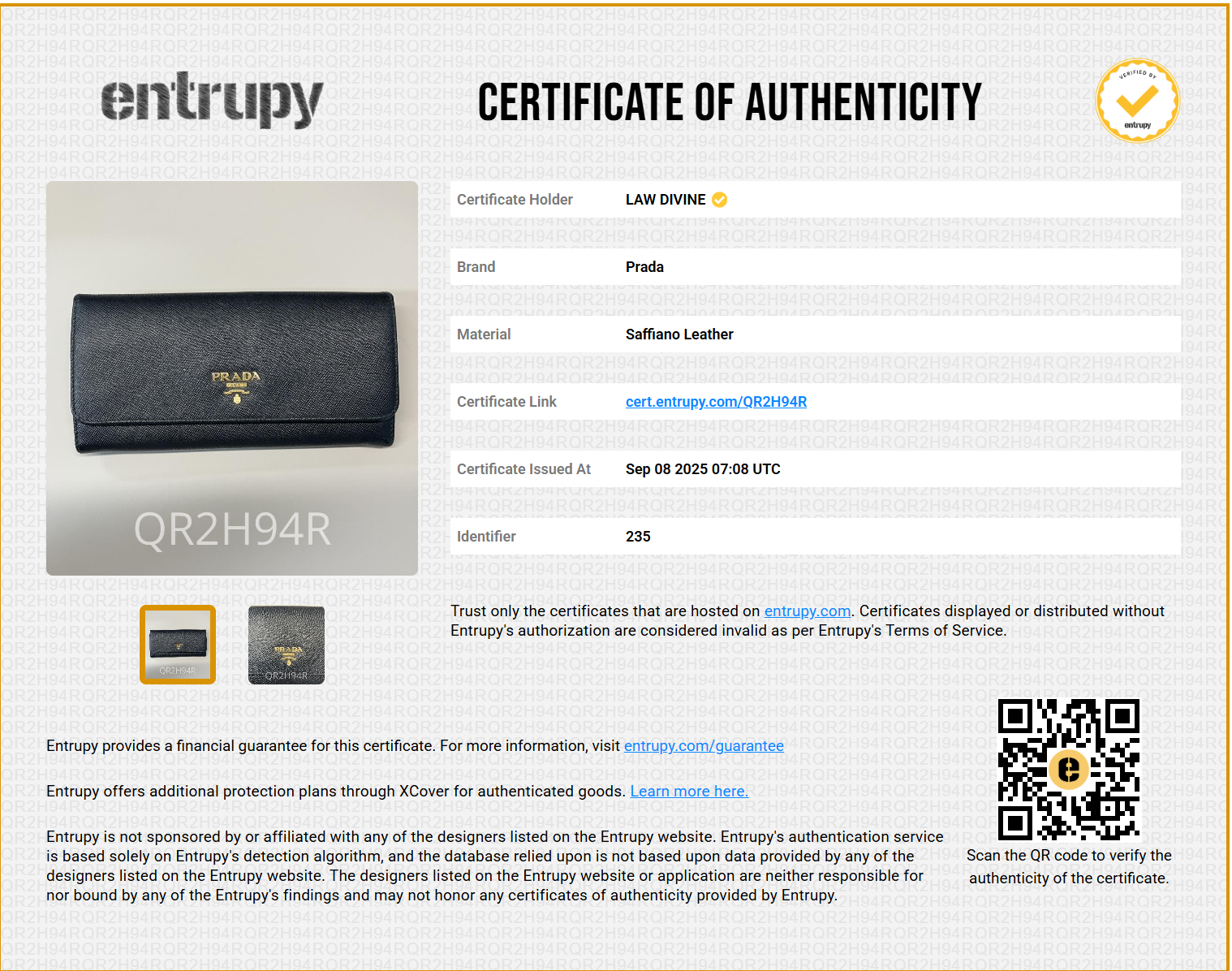 Black Saffiano Metal Leather Continental Wallet