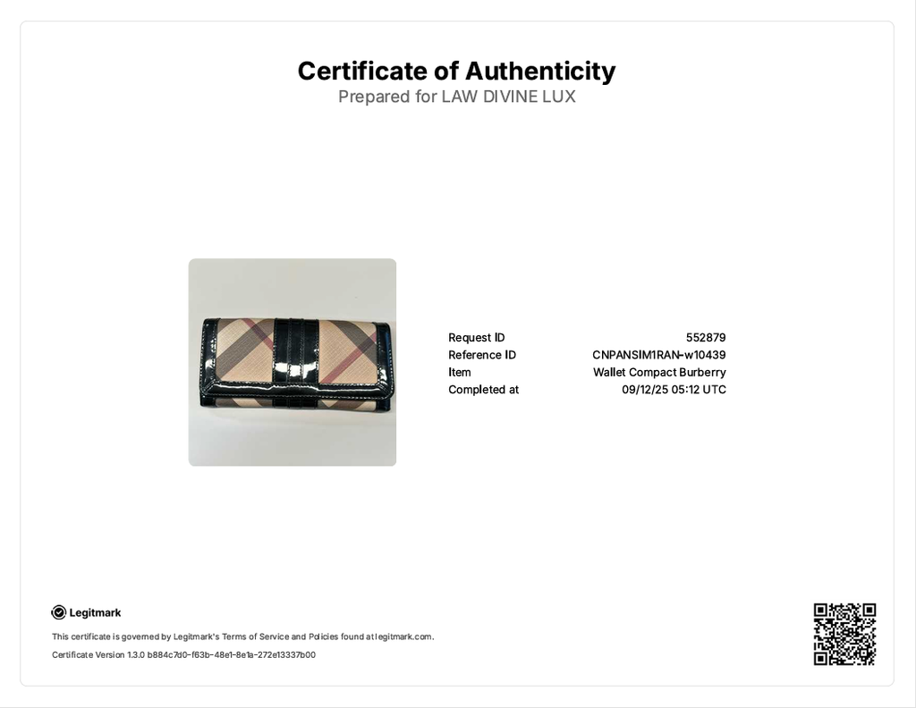 Supernova Check Coated Canvas Continental Wallet