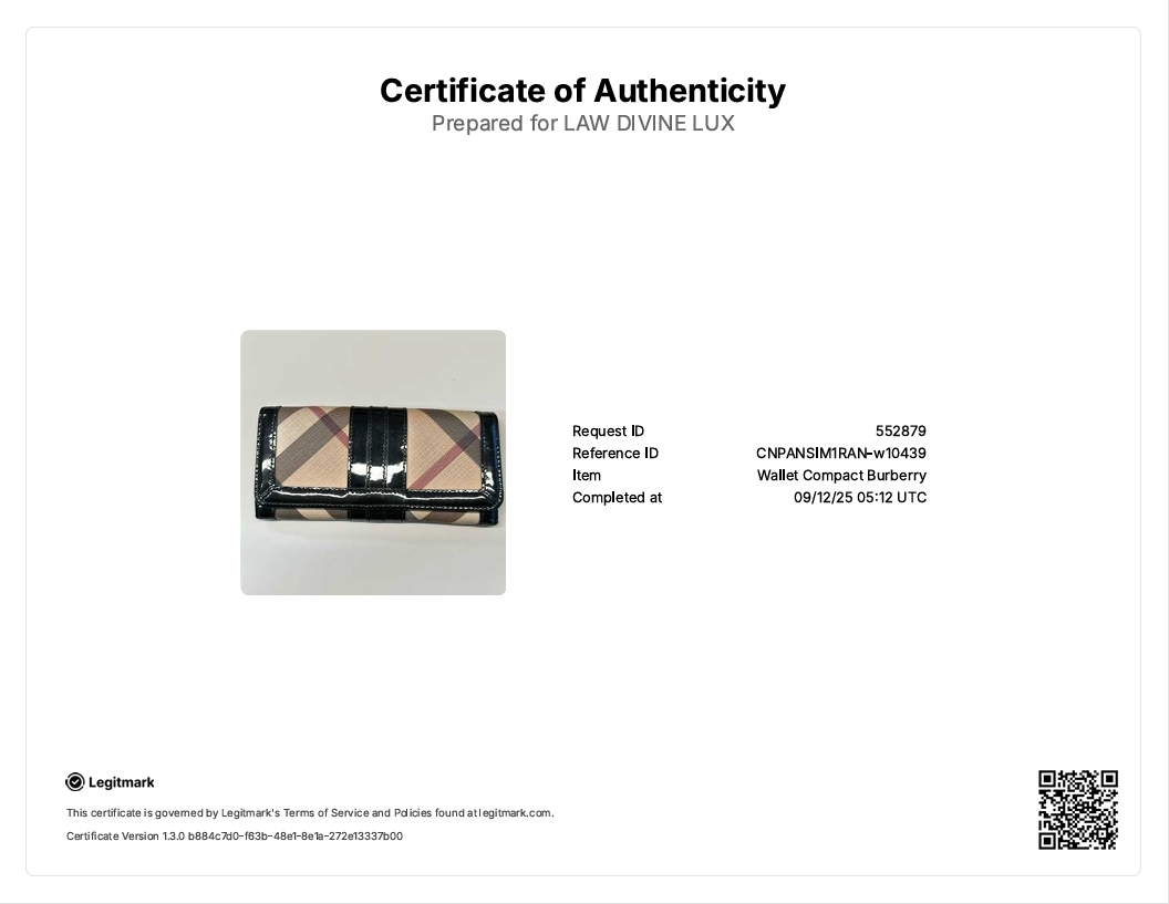 Supernova Check Coated Canvas Continental Wallet