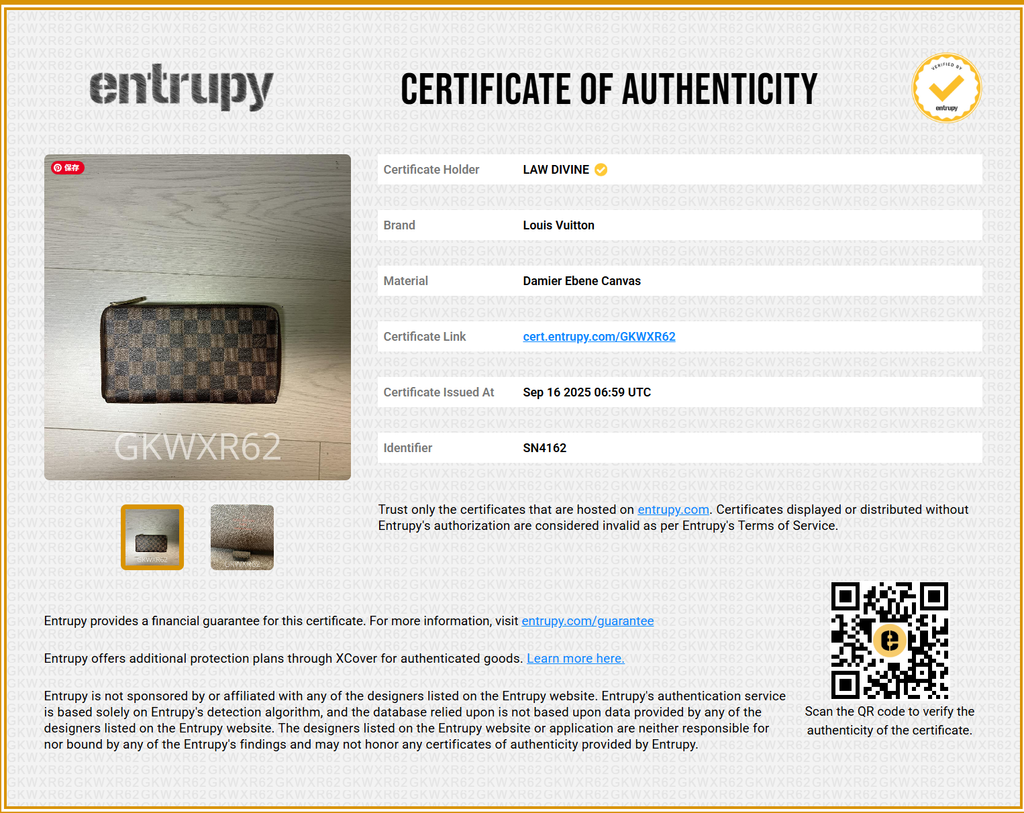 Zippy Wallet Damier Ebene Canvas