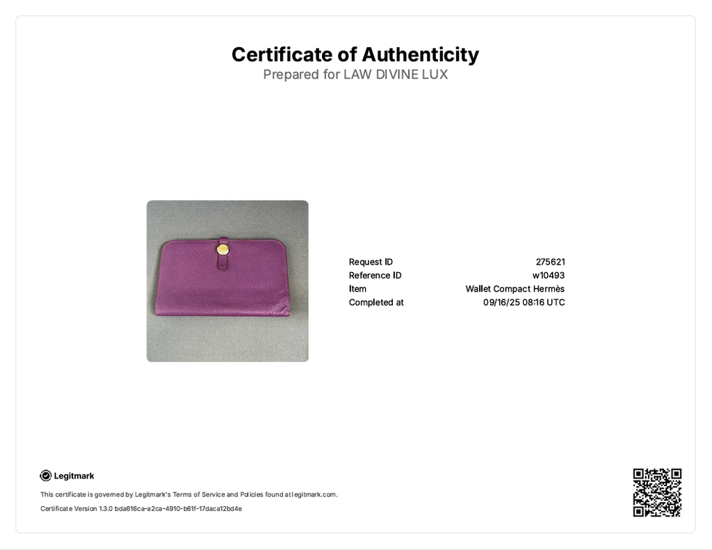 Togo Dogon Duo Wallet Ultraviolet