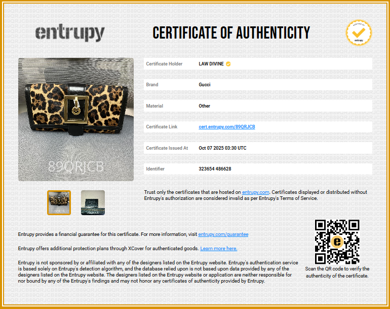 Brown/Black Leopard Print Calfhair and Leather Lady Buckle Clutch