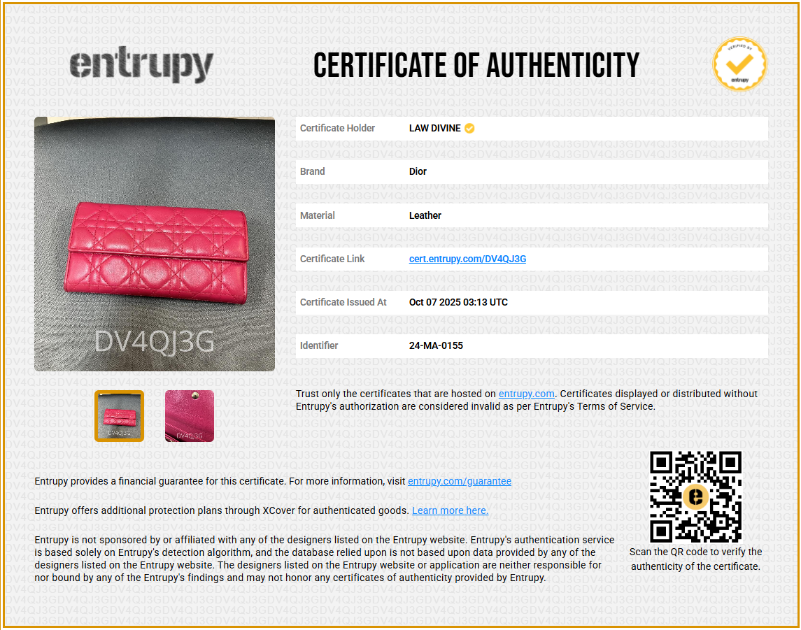 2012 Cannage Lady Dior Continental Wallet