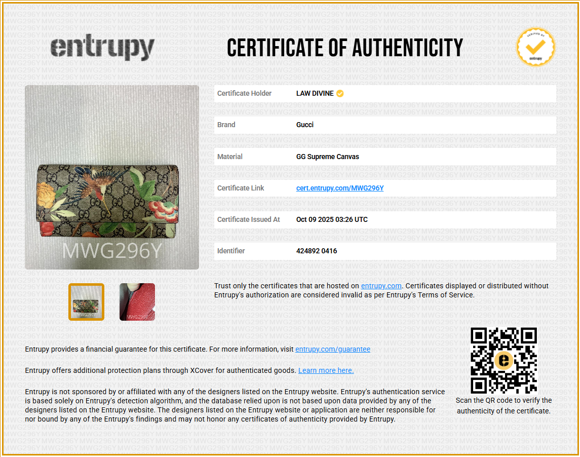 Tian Print Trifold Wallet