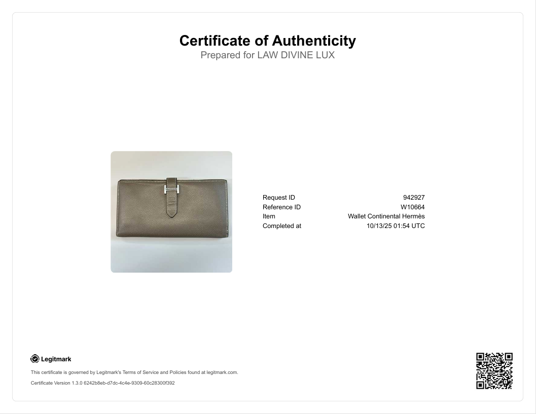 Bearn Soufflet X Stamp Etoupe Long Wallet