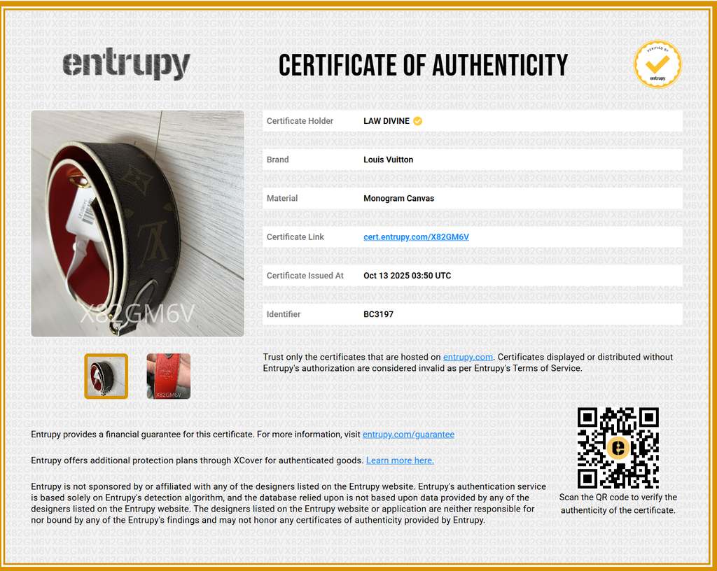 Bandouliere Shoulder Strap Monogram Canvas and Leather