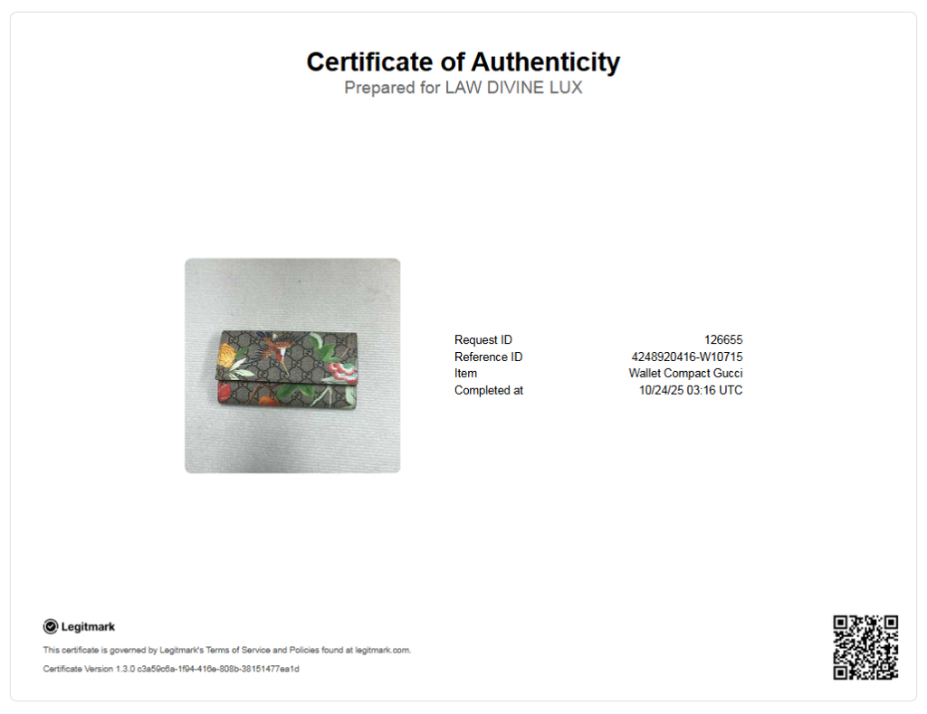 Multicolor GG Supreme Tian Print Canvas Continental Flap Wallet