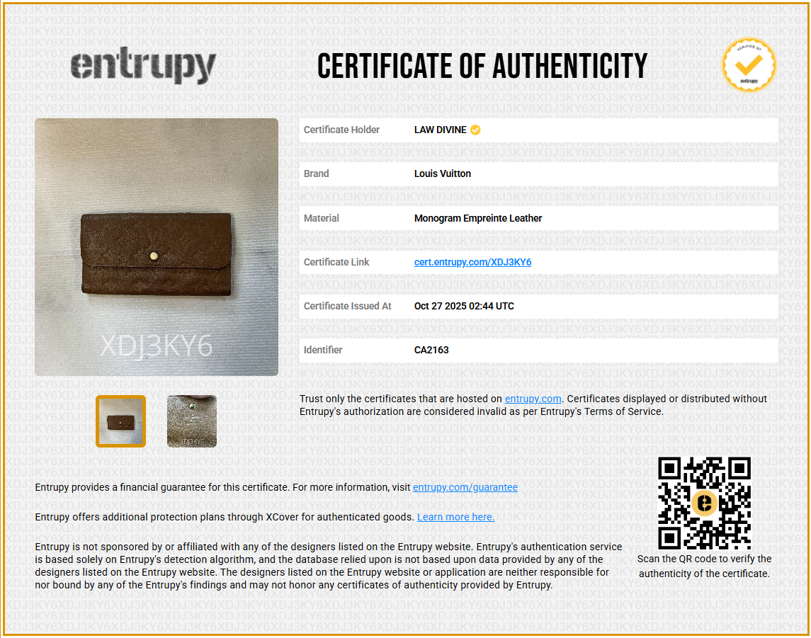 2012 LV Monogram Wallet