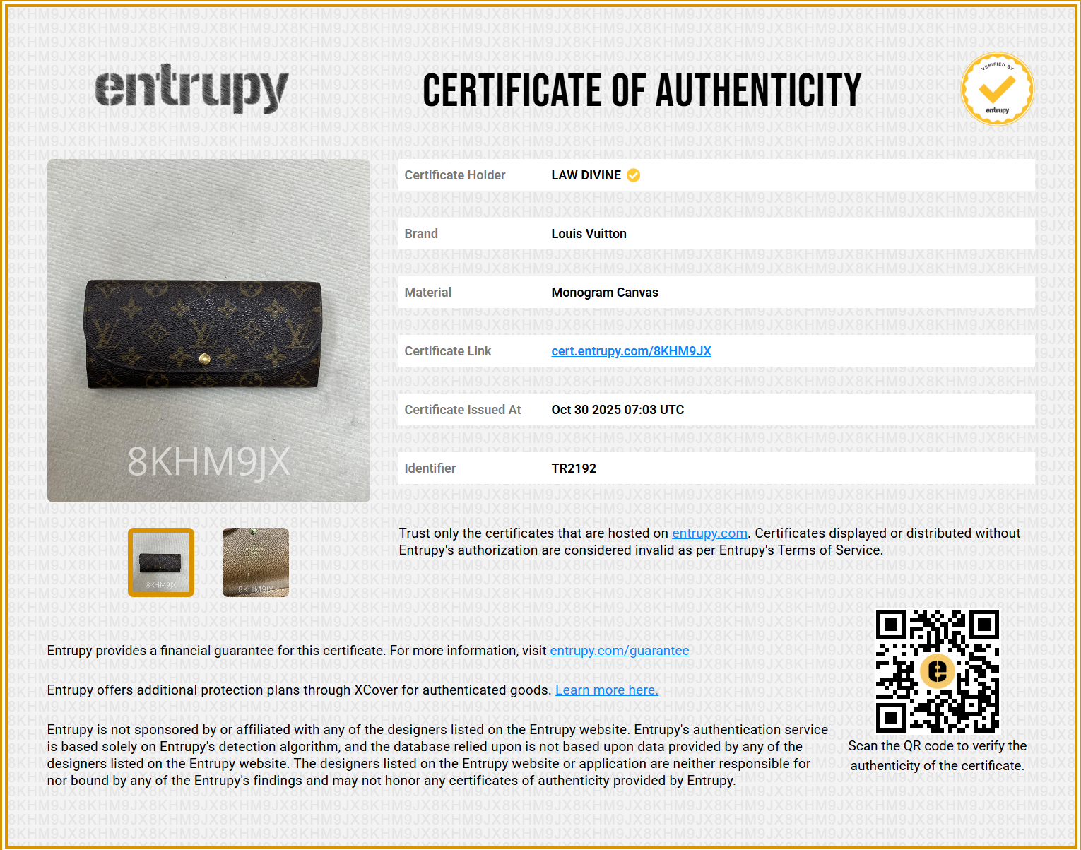 Monogram Louise Wallet twins