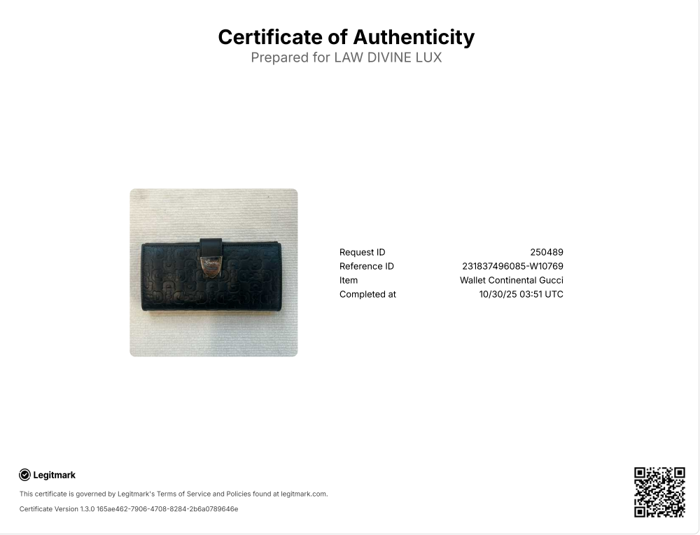 Black Guccissima Leather Continental Flap Wallet twins