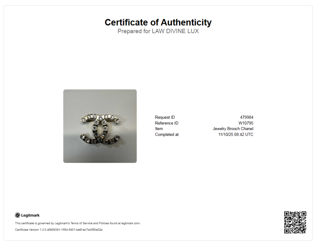 2021 Strass CC Pin Brooch