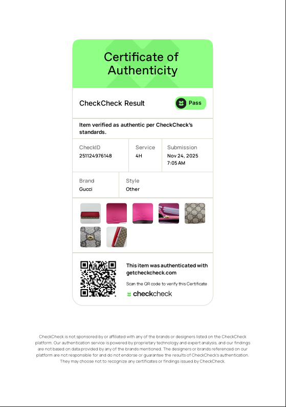 GG Supreme Continental Wallet