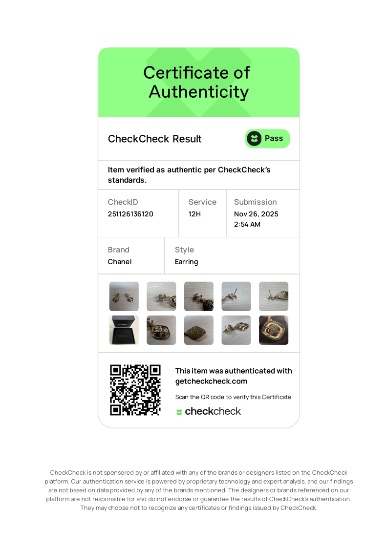 CC Logo Diamond-Accented Rhombus Drop Earrings