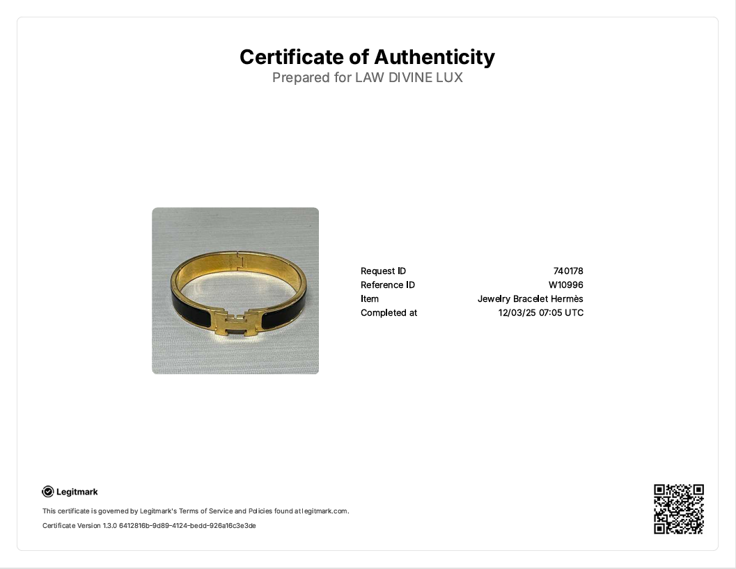 Enamel Clic H Bangle Bracelet