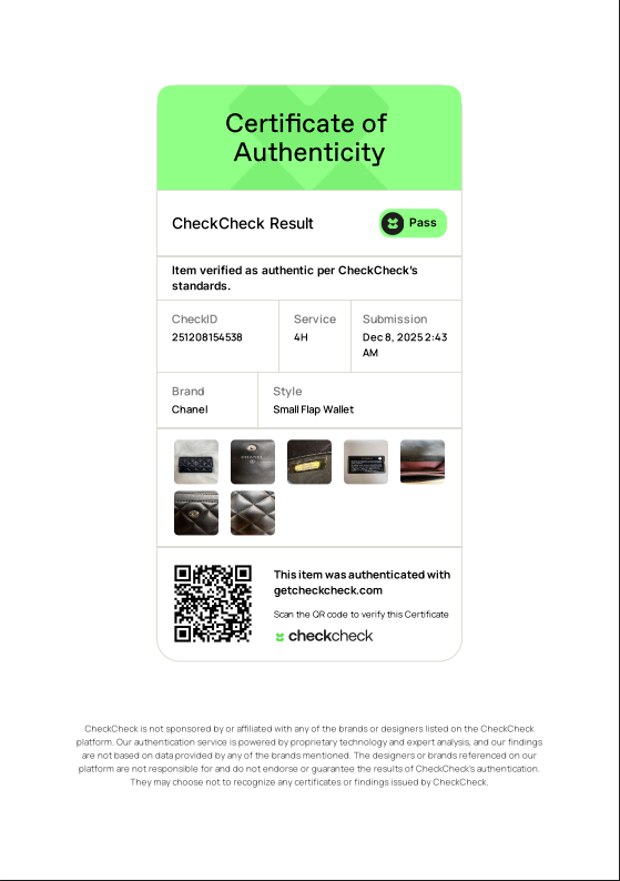 2011-2012 Interlocking CC Logo Trifold Wallet