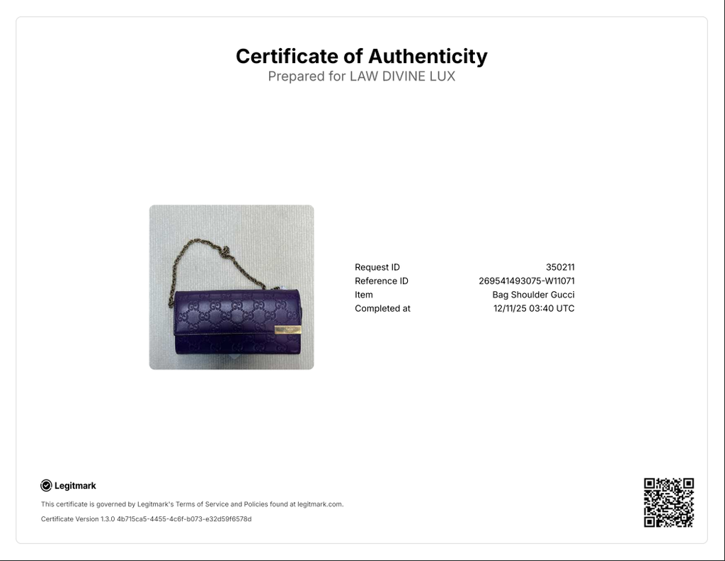 Soft Microguccissima Dice Chain Wallet