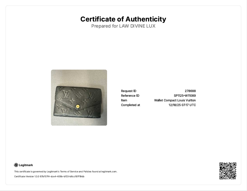Empreinte Compact Curieuse Wallet Infini