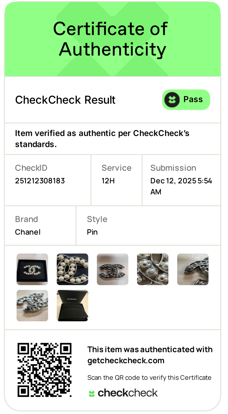 Pearl CC Brooch